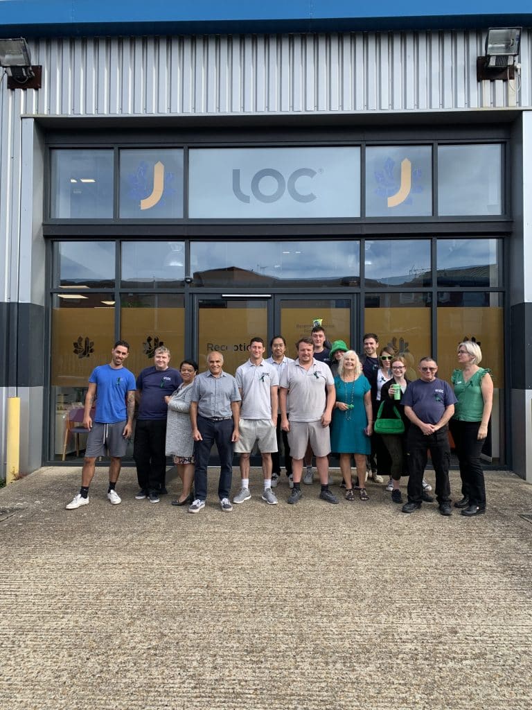 Members of the London Orthotic Consultancy team wearing green for Cerebral Palsy Awareness Day